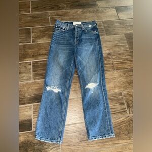 Mother Superior denim jeans- The Tomcat in playing with scissors